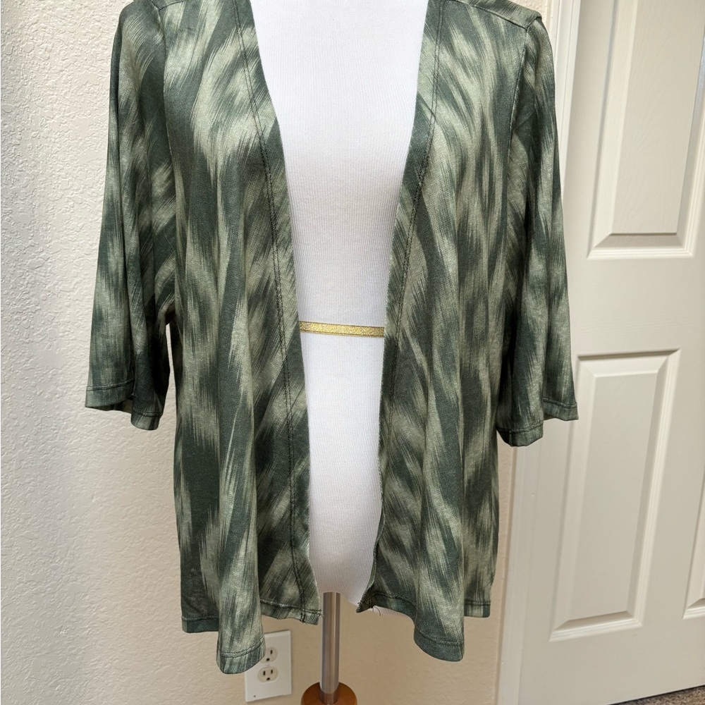 Denim&Co Olive Green Cardigan